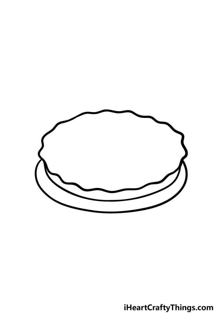 Pie Drawing How To Draw A Pie Step By Step
