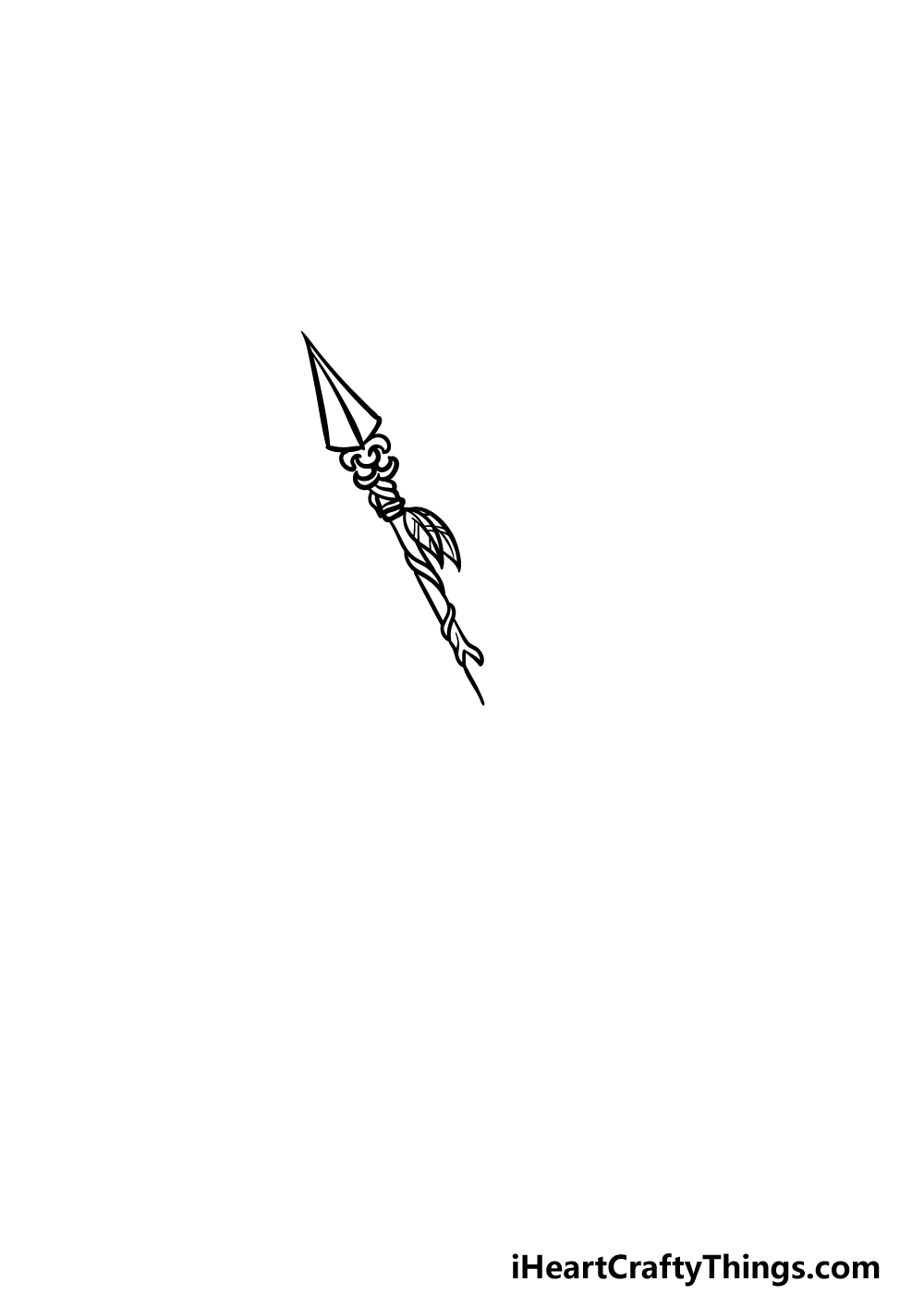 drawing an arrow step 2