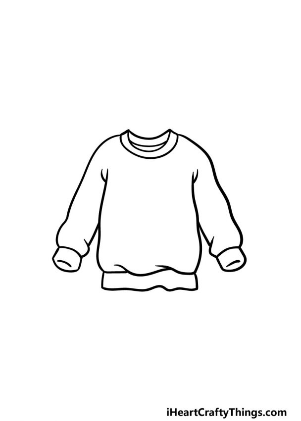 Sweater Drawing - How To Draw A Sweater Step By Step