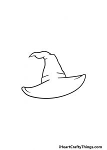 Witch Hat Drawing - How To Draw A Witch Hat Step By Step