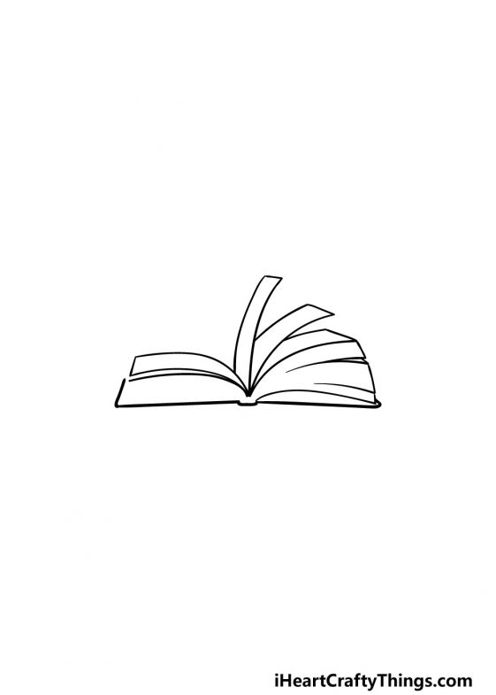 Open Book Drawing - How To Draw An Open Book Step By Step