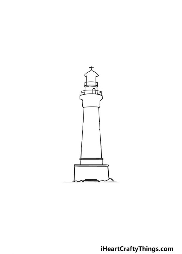 Lighthouse Drawing How To Draw A Lighthouse Step By Step