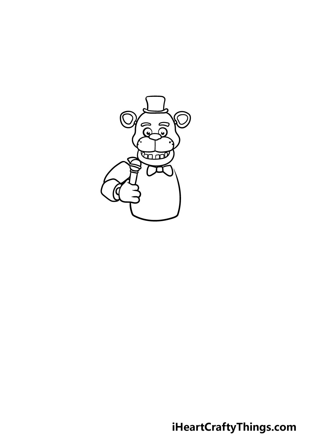 How to draw Freddy from FNAF 