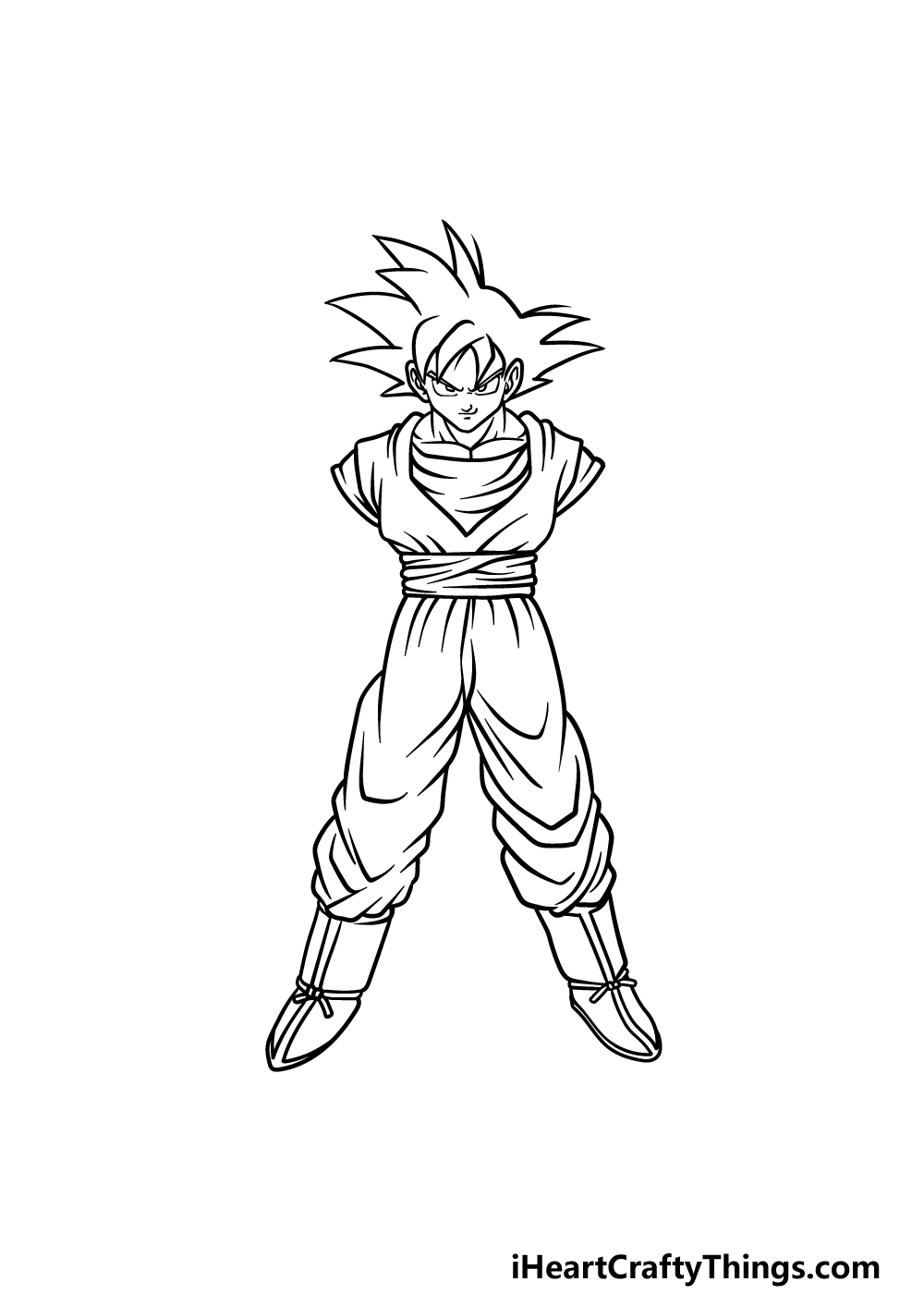 How to Draw Ultra Instinct Goku Drawing in 9 Easy Steps