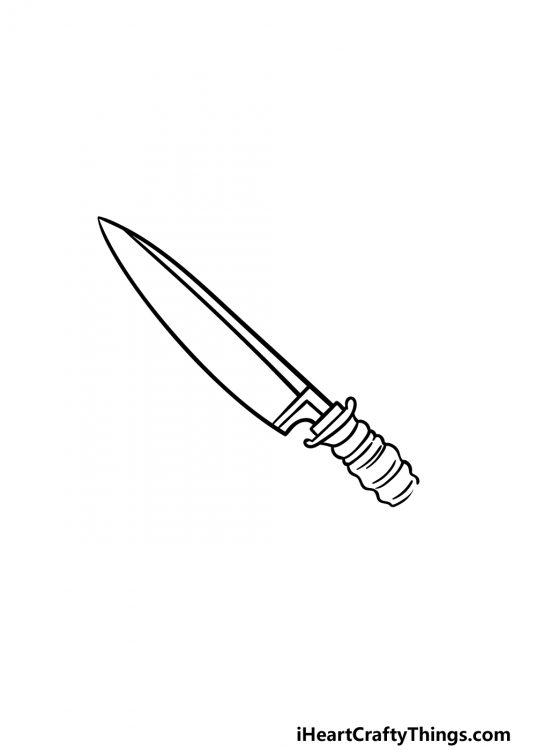Knife Drawing How To Draw A Knife Step By Step