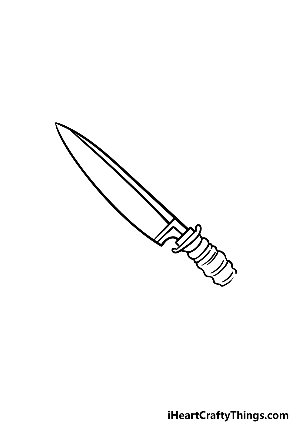 simple knife drawing