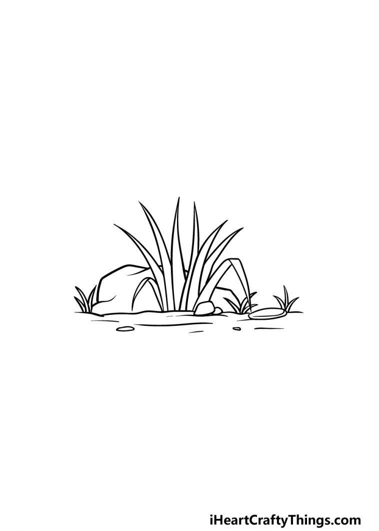 Grass Drawing - How To Draw Grass Step By Step