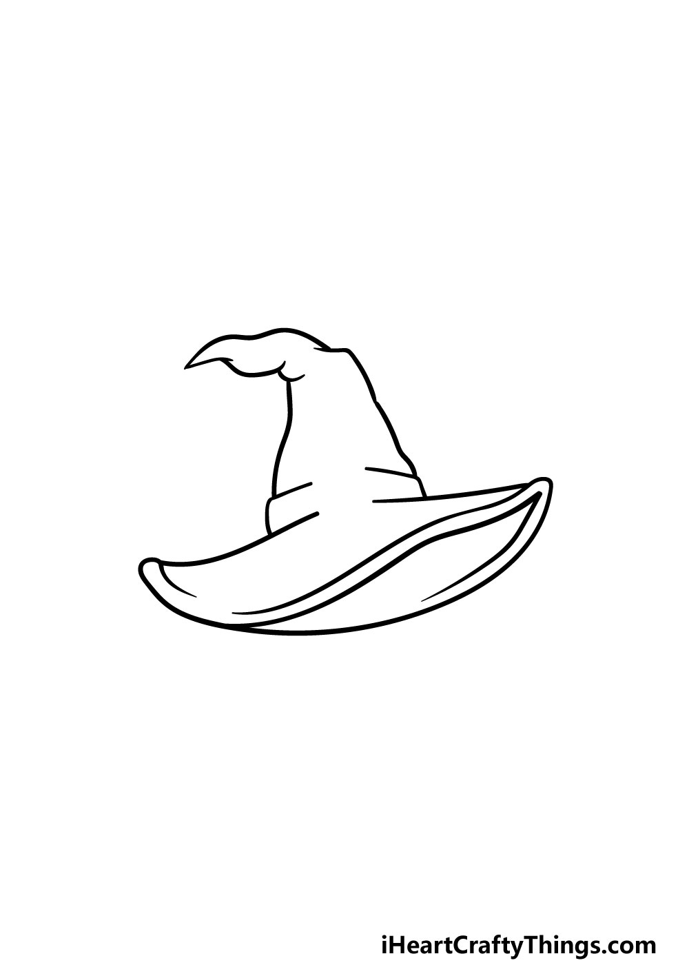 Witch Hat Drawing How To Draw A Witch Hat Step By Step