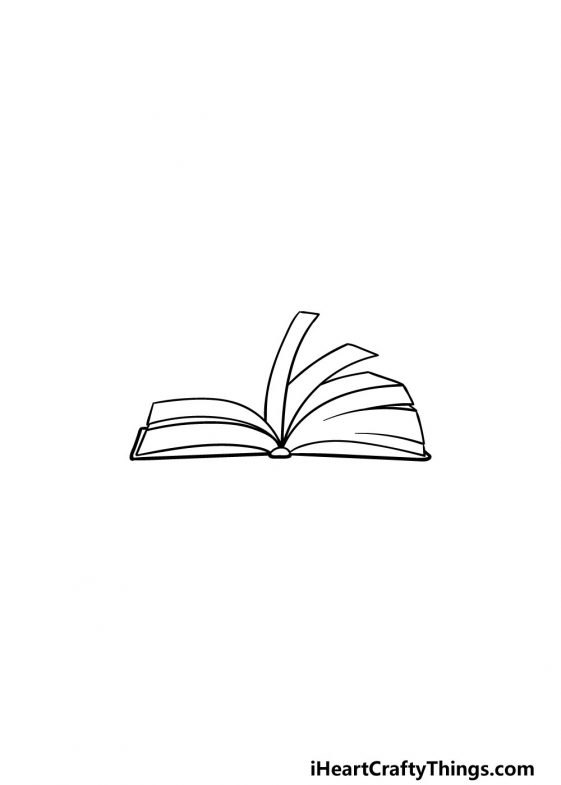 Open Book Drawing - How To Draw An Open Book Step By Step