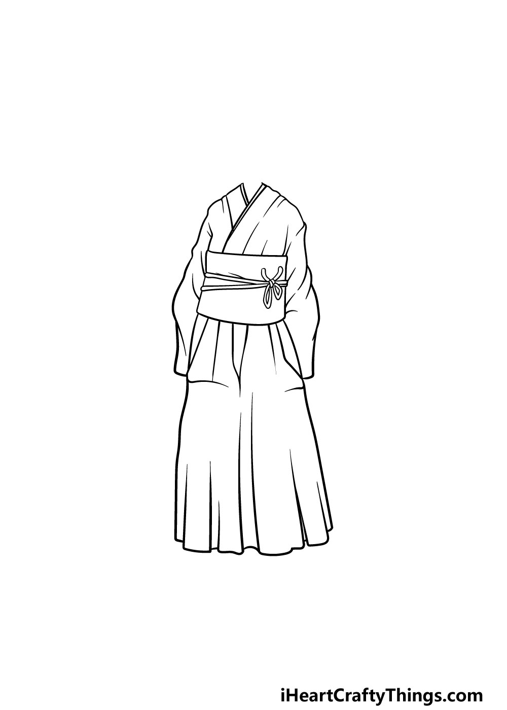 drawing anime clothes step 4