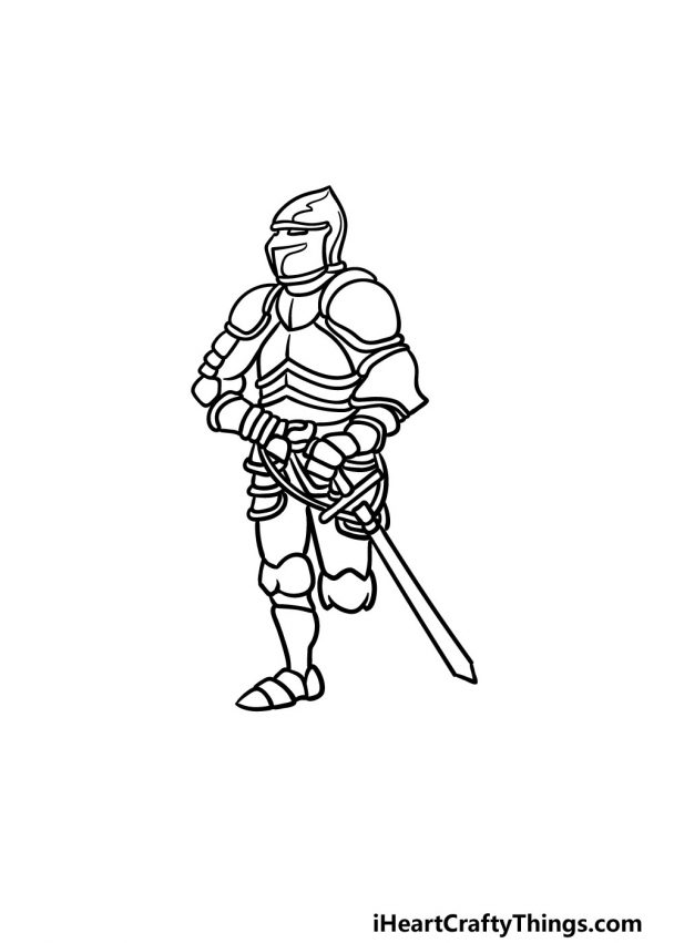 Armor Drawing - How To Draw Armor Step By Step