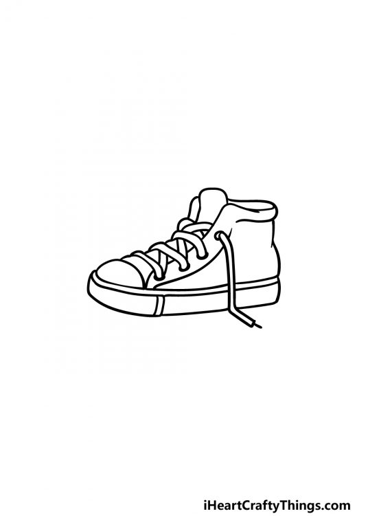 Sneakers Drawing - How To Draw Sneakers Step By Step