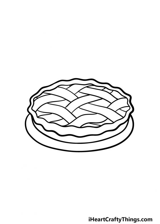 Pie Drawing - How To Draw A Pie Step By Step