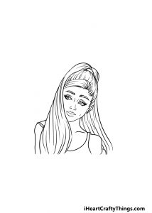 Ariana Grande Drawing - How To Draw Ariana Grande Step By Step