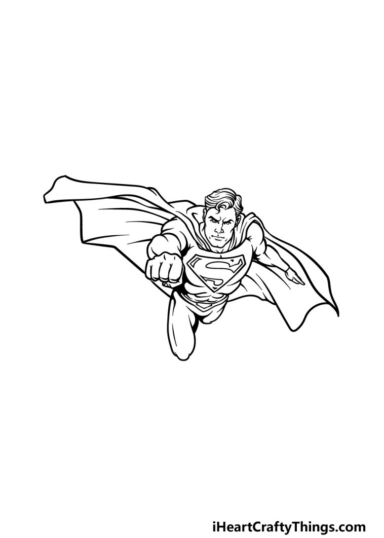 Superman Drawing How To Draw Superman Step By Step 1887