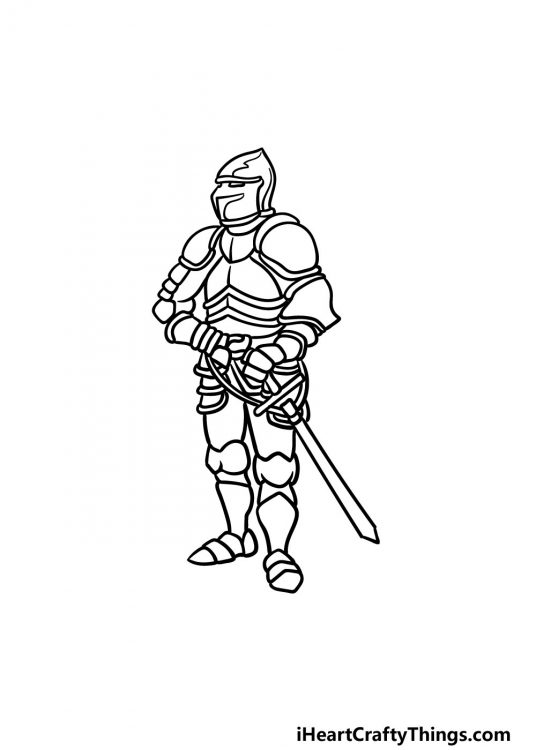 Armor Drawing - How To Draw Armor Step By Step