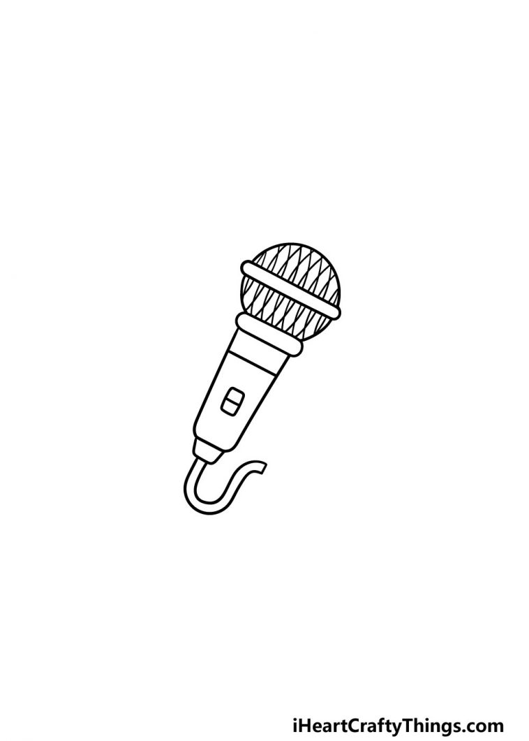 Microphone Drawing How To Draw A Microphone Step By Step