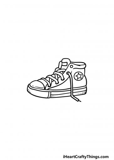 Sneakers Drawing - How To Draw Sneakers Step By Step