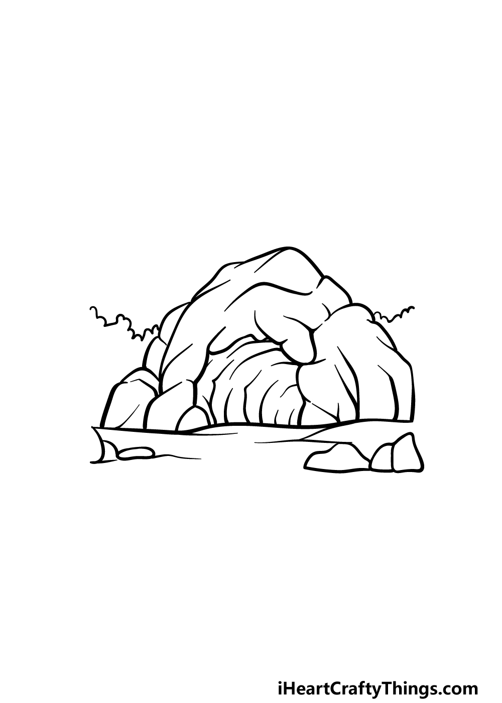 drawing a cave step 5