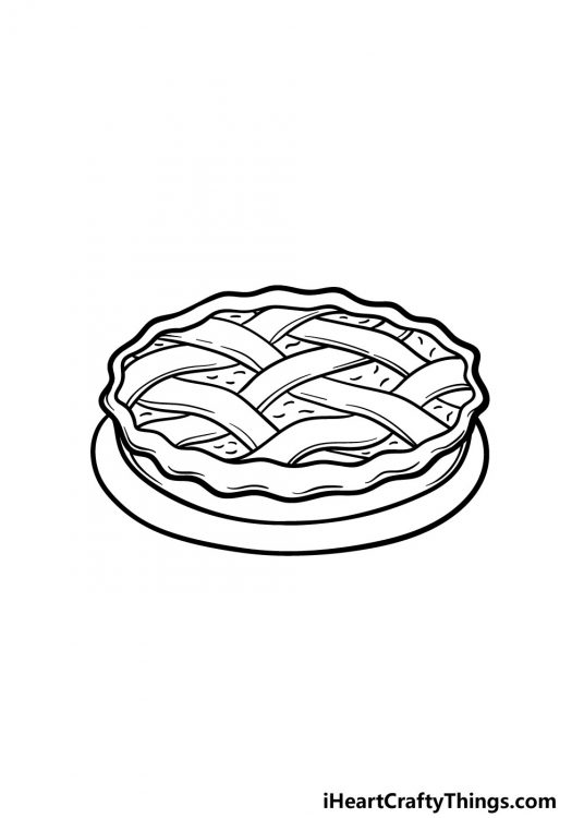 Pie Drawing How To Draw A Pie Step By Step