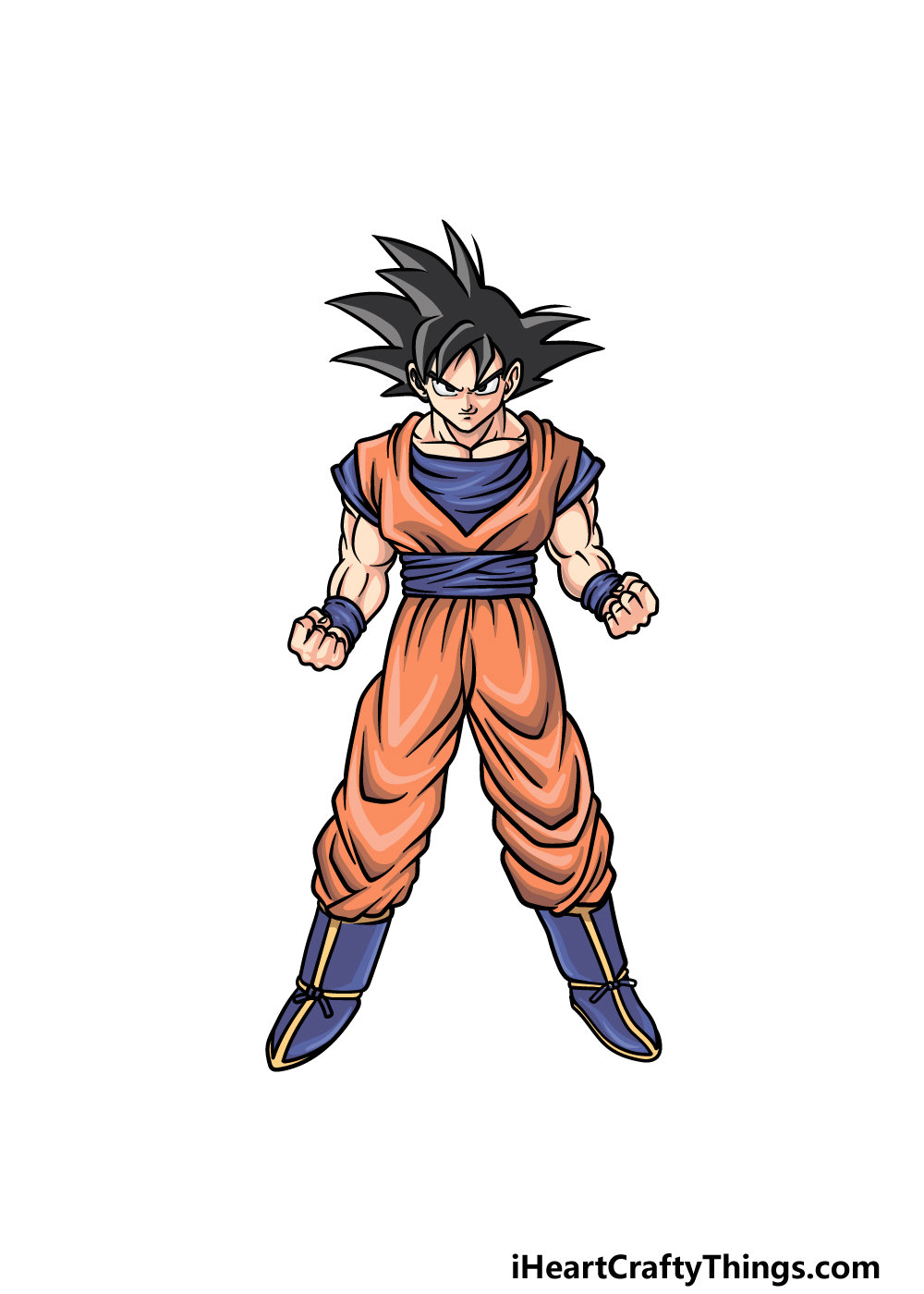 drawing Goku step 6