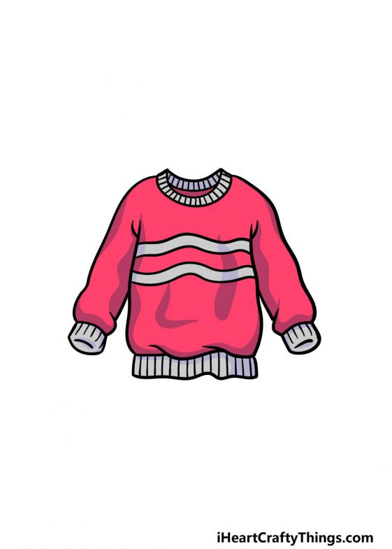 Sweater Drawing - How To Draw A Sweater Step By Step