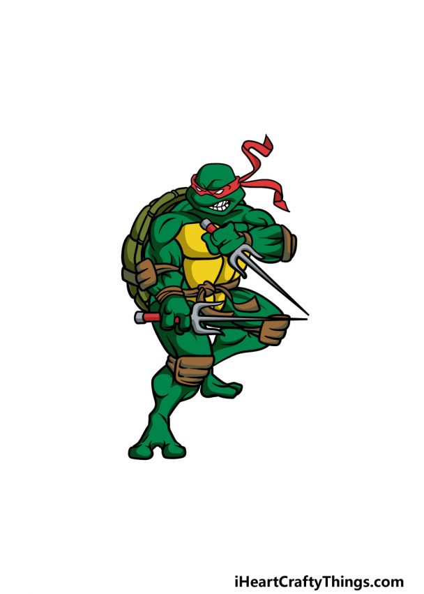  Ninja Turtle Drawing - How To Draw A Ninja Turtle Step By Step