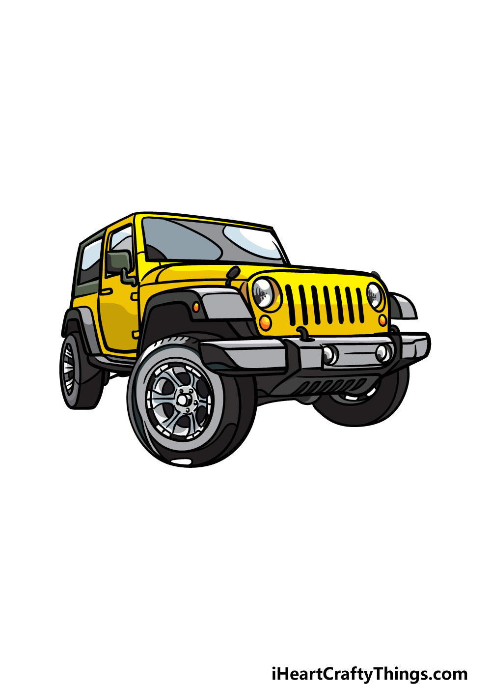 Jeep Cj Car Drawing Pencil  Jeep Drawing With Color HD Png Download   2133x11186848866  PngFind