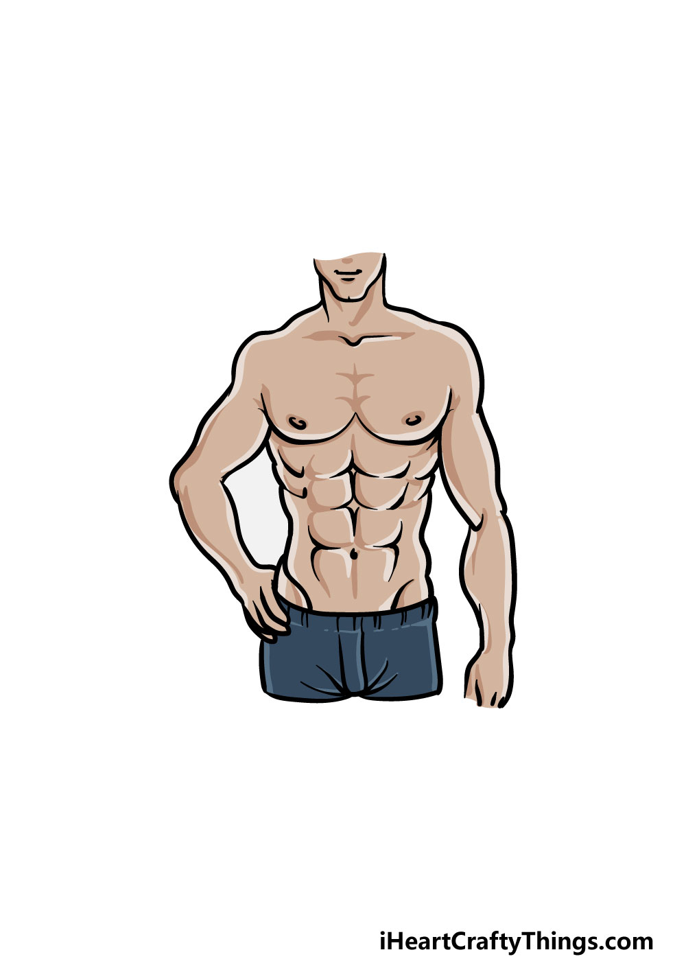 drawing torso step 8