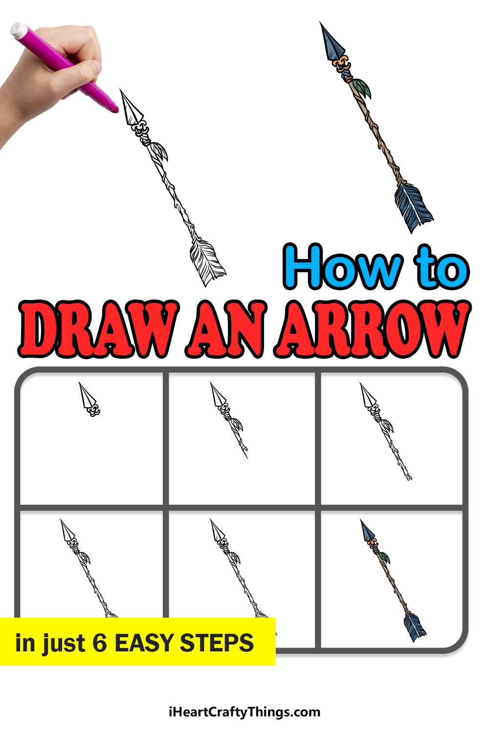 how to draw an arrow in 6 easy steps