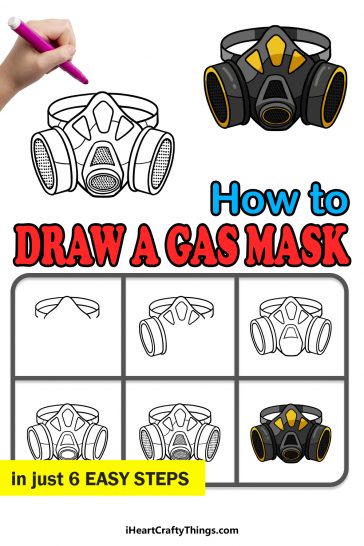 Gas Mask Drawing - How To Draw A Gas Mask Step By Step