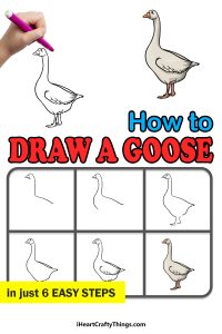 Goose Drawing - How To Draw A Goose Step By Step