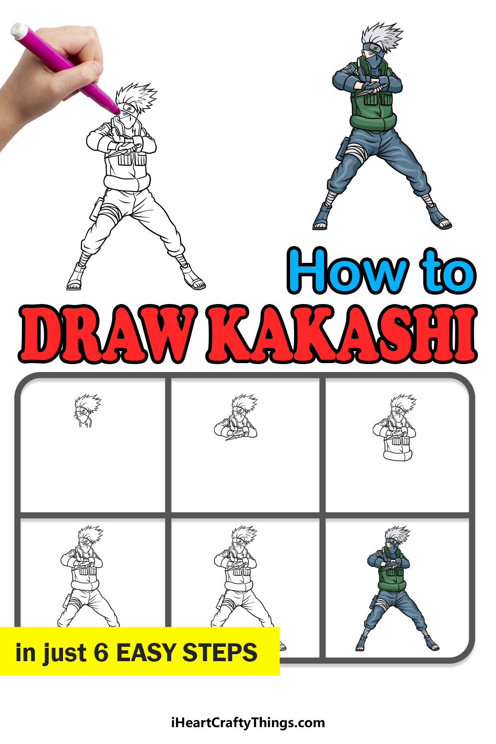 kakashi drawing easy Naruto sketch drawing, Kakashi drawing, Naruto drawings easy