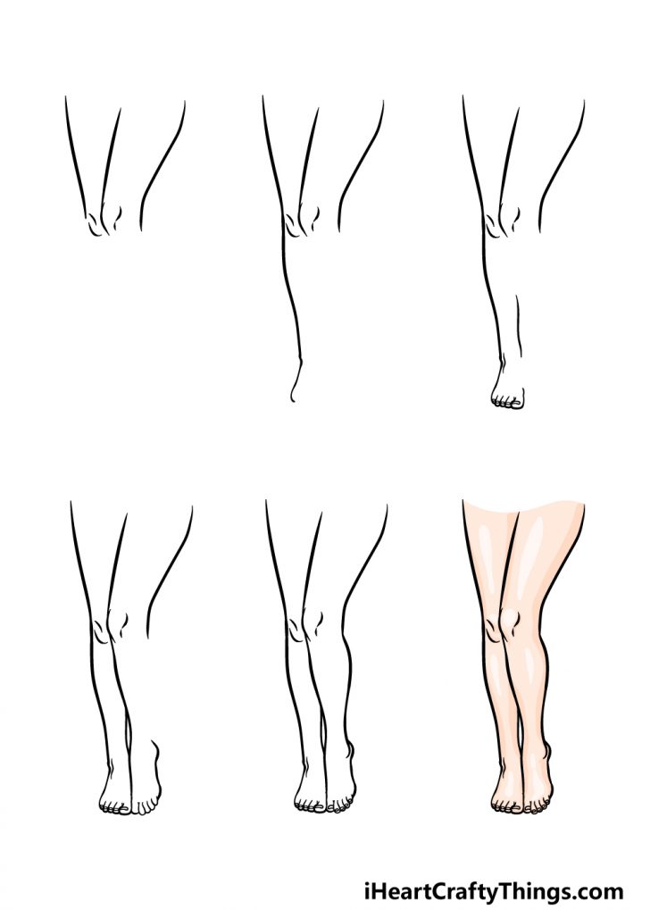 Legs Drawing How To Draw Legs Step By Step