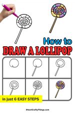 Lollipop Drawing - How To Draw A Lollipop Step By Step