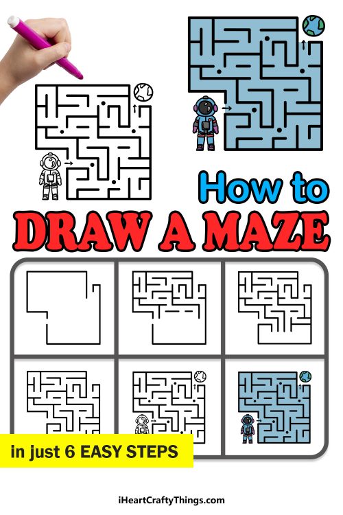 Maze Drawing How To Draw A Maze Step By Step