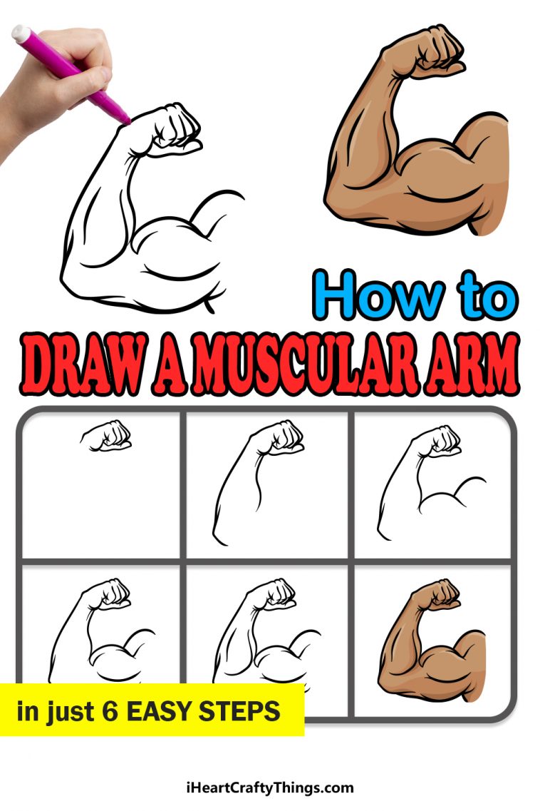 Muscular Arm Drawing - How To Draw A Muscular Arm Step By Step