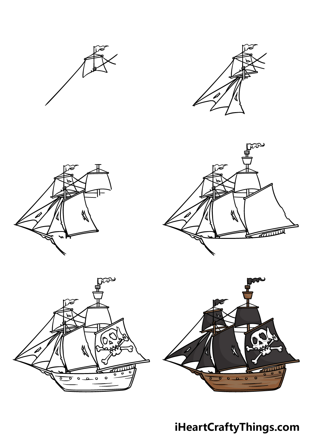 Discover more than 74 pirate ship sketch easy - in.eteachers