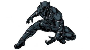 how to draw Black Panther image