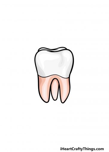 how to draw a tooth image