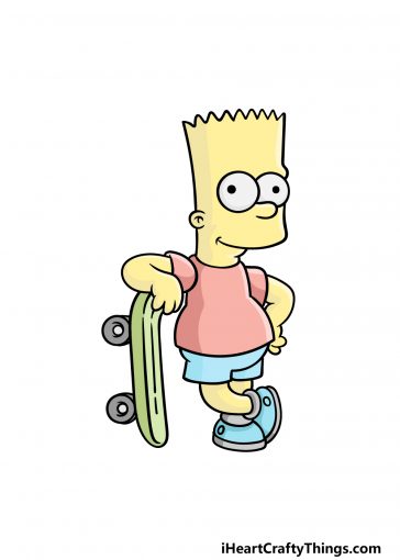 how to draw Bart Simpson image