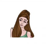 how to draw Ariana Grande image