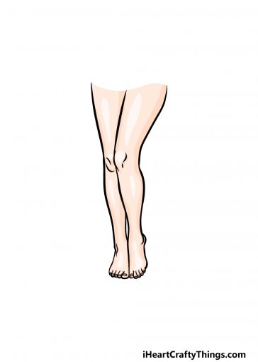 how to draw legs image