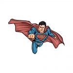 how to draw Superman image