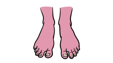 how to draw feet image