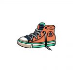 how to draw sneakers image