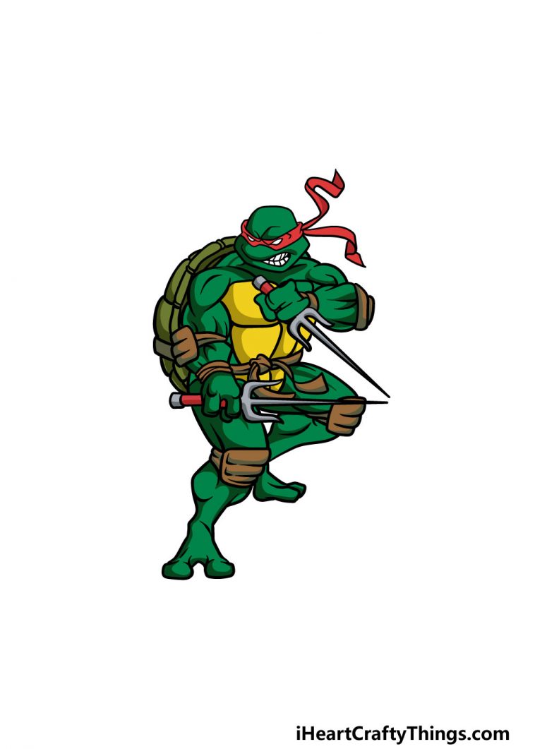 how to draw a ninja turtle image