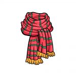 how to draw a scarf image