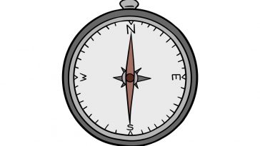 how to draw a compass image