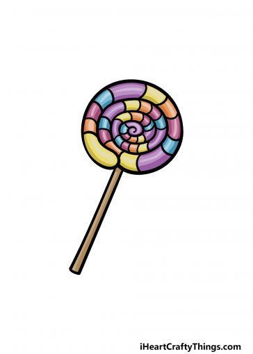 how to draw a lollipop image